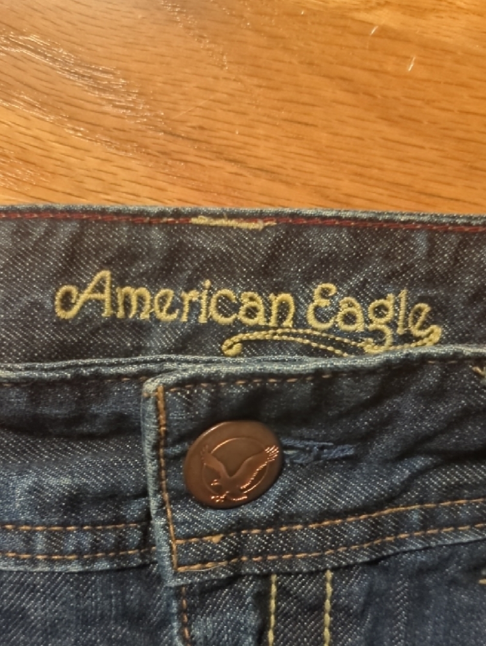 American Eagle Outfitters Dark Blue Denim Skirt - Picture 2 of 12